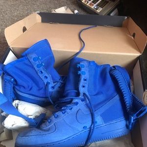 Blue Air Force Ones sf